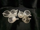 Vintage Mini Beer Mugs Lot Of 6 Mug  Shot Glasses Clear Glass