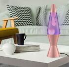Lava 14 5  Rose Gold Novelty Table Lamp  Electric Wax Motion Light For All Ages