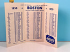 1950 Boston Red Sox   Braves Schedule  H p Hood   Sons Ice Cream    