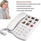 Big Button Phone With Speaker For Seniors  Corded Amplified Phone  Landline