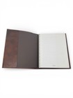 Berluti Original Brown Leather Logo Embossed Stationary 8x6 Notebook