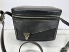 Vintage 1960s Black Leather Camera Hard Case Made Usa Photography