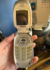 Vintage Samsung Sph-a500 Sprint Pcs Vision Flip Phone W  Original Box     Untested