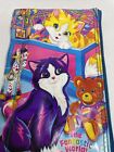 Lisa Frank Vintage Pencil Pals Case Bag 3 Ring Pouch Playtime Kitten Cat 90s