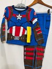 New Disney Store Captain America Costume Boys Pajamas Pal Pajama Set 4 5 7 8 10