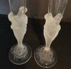 Erte France Crystal Majestique Champagne Flutes  Pair