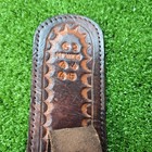 Vintage Western Leather Gunbelt 52 Inches Long  Fits 44 45 Cal  Made In Mexico