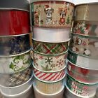 Kirkland Wire-edged Ribbon 1 5 -2 5  Wide 50 Yd Holiday Gift Wrap Glitter Ribbon