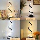 2pcs Spiral Table Lamps Modern Minimalistic Dimmable Table Lamp 3 Color Led Lamp