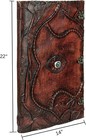 Rustic Leather Journal Eye Design   Vintage Steampunk Writing Notebook Diary