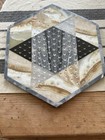 Vtg Marble Quartz Onyx Chinese Checkers Game Board Natural Stone 