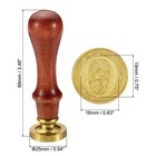 O Wax Alphabet Seal Stamp  Initial Letter Sealing Wax Stamp Retro  Style 2