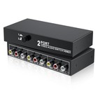 2x1 Rca Composite Video Audio Switcher Selector - L r Audio  Easy Connect