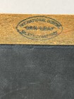 Antique Vintage National School Plate Co Oak Leaf Double Sided Slate Chalk Board