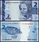 Brazil 2-200 Reais 7 Pieces Set  2010-2020  P-252-258  Unc