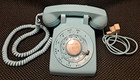 Works  Vintage Western Electric Bell Turquoise Aqua Blue Rotary Dial Telephone