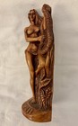 Coco Joe s Vintage Hawaiian Tiki Hula Girl Hand Carved Wood Figurine Hawaii 1986