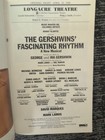 Fascinating Rhythm Broadway Theater 1999 Playbill Opening Night Gold Sticker