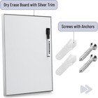 Mr  Pen- Small Dry Erase Board  11x14 Inches  Whiteboard With Black Dry Erase Ma