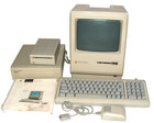 Apple Macintosh Plus Computer With Keyboard   Mouse   External Drives Free Ship