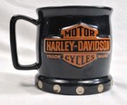 Harley Davidson Coffee Mug  Officially Licensed   Raised Logo  Matteblack