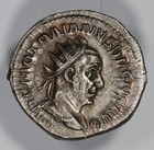 Trajan Decius Ar Antoninianus Roman Empire Silver Coin 249-251 Ad