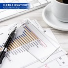 Fallen One 2 Pack Clear Id Badge Holder - Heavy Duty Vertical Design