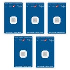 Lot Of 5 - 1 Gram Switzerland Argor-heraeus Palladium Bar 999 5 Certified Assay