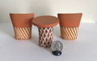Mini Dollhouse 1 12  Southwest Barrel Chairs Table Set  Patio  Dining Furniture