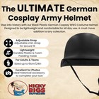 Adult Ww2 German Army M35 M1935 Helmet Style Costume Plastic Stahlhelm Replica