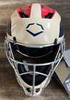Evoshield Pro-srz Baseball Catcher s Helmet Sand navy red Large