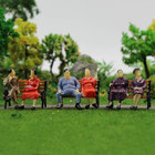 P4302 50pcs All Seated Sitting Figures O Gauge 1 50 Scale Seated People Railway