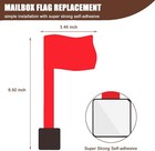 Mailbox Flag Replacement Kit  Universal Acrylic Red 3 15 X 7 Inches  