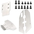 Stainless Rc Front   Rear Skid Plates Chassis Armor For Traxxas 2wd Slash 1 10