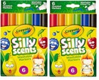 2 Pack     Crayola Silly Scents Wedge Tip Washable Markers  12 Markers New   