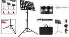 Adjustable Music Stand Steel Standard Portable With Carry Bag For Musicians