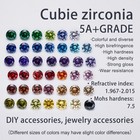 3mm-15mm10pcs Premium Round Cut Cz Loose Stones Aaaa Grade Sparkle Free Shipping