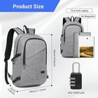 Travel Laptop Backpack With Usb Charging Port Anti Theft Water Resistant 15 6 In