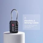 Tsa Approved Cable Luggage Locks  3 Digit Combination Padlocks  Travel Lock F   
