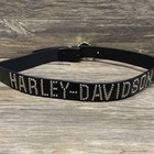 Harley Davidson   Eagle Buckle Leather Nailhead Belt Men Sz 34 99548-04v - Euc