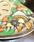 Vtg Merry Mushroom Wall Clock Atlantic Mold Tested Works Kitchen 70 80s
