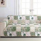  Skidproof Sofa Cover-sofa Slipcover With Elastic Straps-easy Loveseat Green