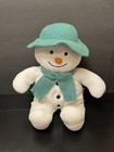 The Snowman Eden Raymond Briggs Plush Stuffed Toy 15  White With Green Hat Scarf