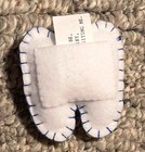 Handmade Tooth Fairy Pillow Adorable White Felt Tooth With Pocket On Back