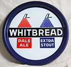 Vintage Whitbread Pale Ale   Extra Stout Porcelain Beer Tray - England