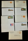 Lot Of 9 Vintage Pre-posted Post Cards 7 Unused   1 15 Unused Postage Value 