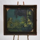Extra Large Antique Art Deco Maxfield Parrish Print    cleopatra     Framed C1920