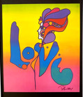 Peter Max Stunning Signed Pop Art Print Framed Contemporary Decor Piece