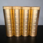 7 Day Pill Organizer Waterproof Aluminum Travel Medicine Case Container Gold