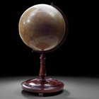 Philips Early 1900s Terrestrial Globe On Mahogany Stand Library Globe